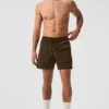 7" Crinkle Nylon Excursion Cargo-shorts – Espresso