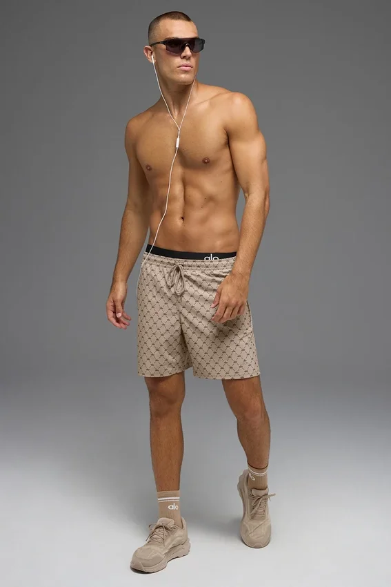 7" Diamond Circuit Shorts – Gravel/Espresso