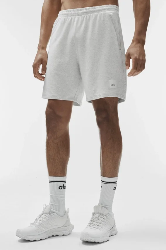 7" Double Take-shorts – White Heather