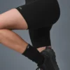 7" High-Waist sykkelbukser – svart