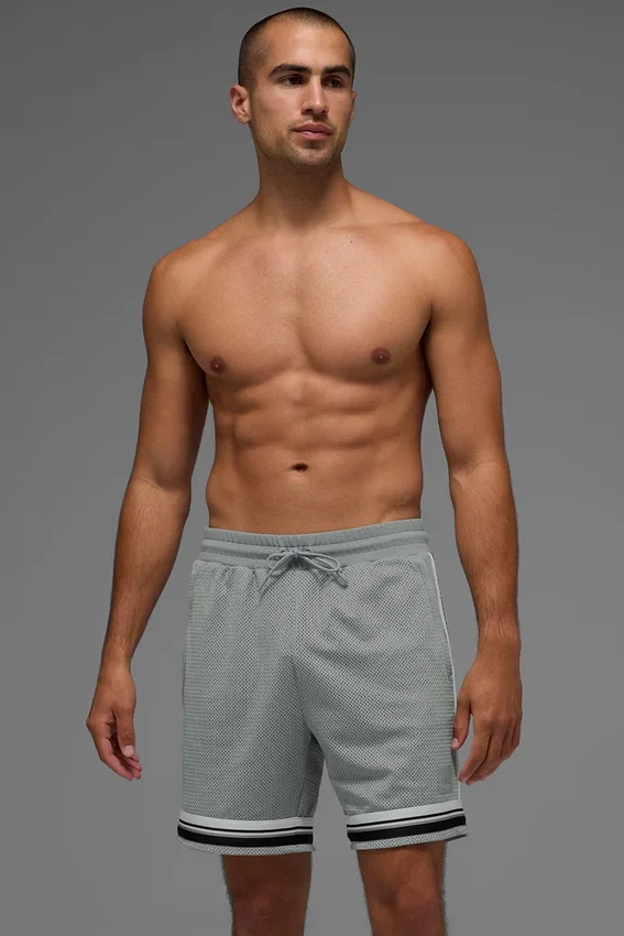7" Key Mesh basketballshorts – Lunar Grey
