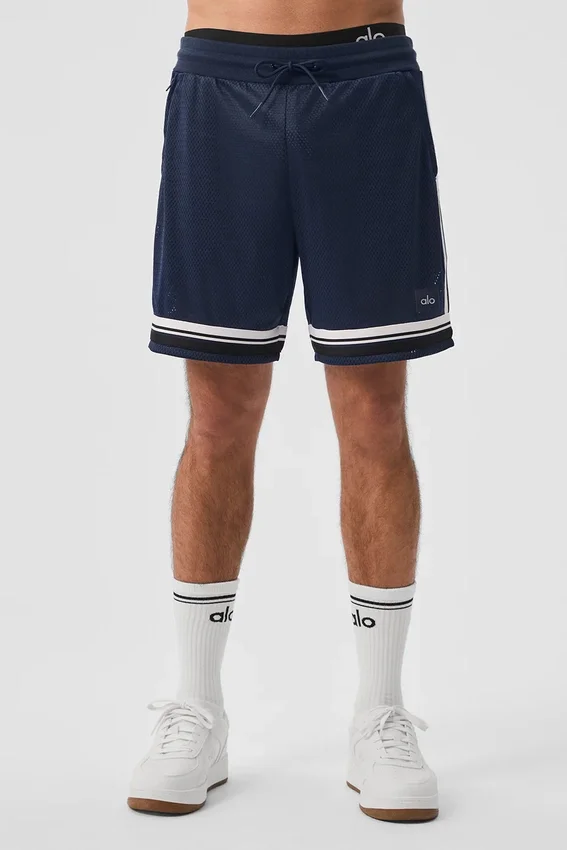 7" Key Mesh basketballshorts – marineblå