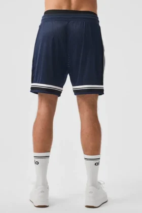 7″ Key Mesh basketballshorts – marineblå