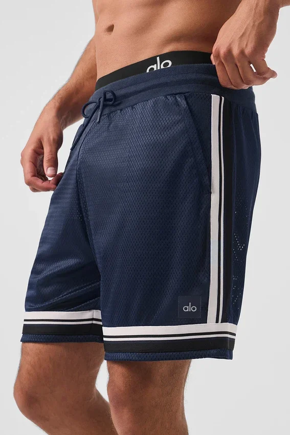 7" Key Mesh basketballshorts – marineblå