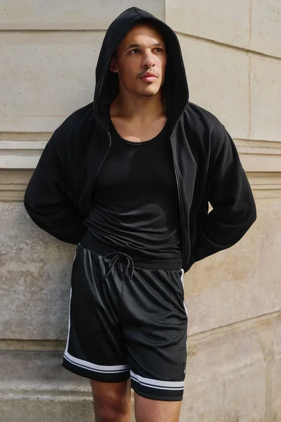 7" Key Mesh basketballshorts – svart