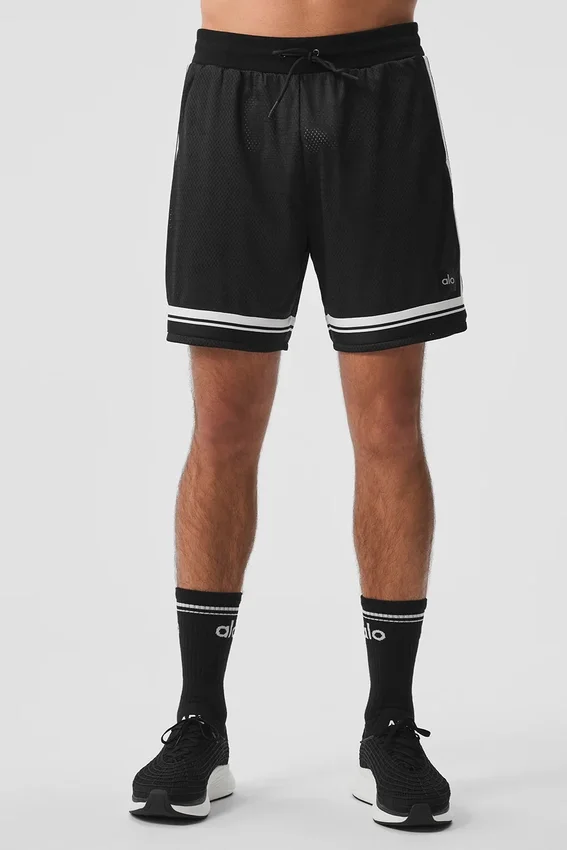 7" Key Mesh basketballshorts – svart