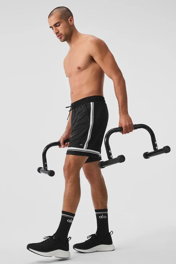7" Key Mesh basketballshorts – svart
