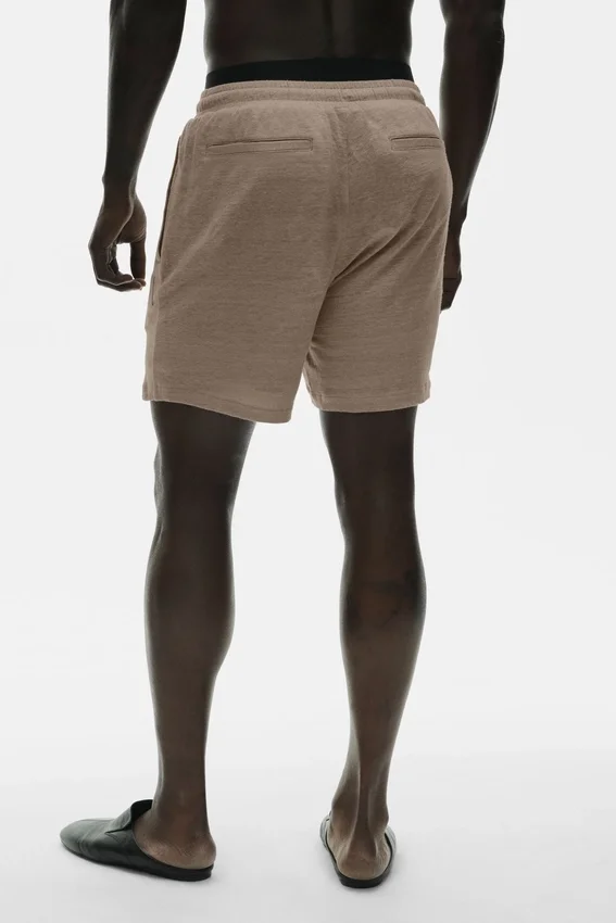 7" Linen Jersey Coastal Shorts – Gravel