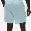 7" linjersey-shorts i kyststil – Seaside Blue