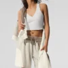 7" Make Waves-shorts – elfenben/bein/grus