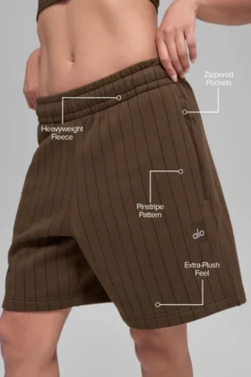 7″ Pinstripe Shorts – Espresso Pinstripe