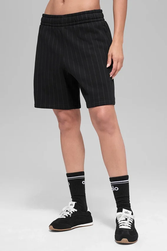 7" Pinstripe Shorts – svart pinstripe