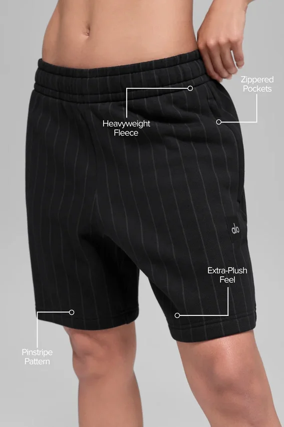 7" Pinstripe Shorts – svart pinstripe