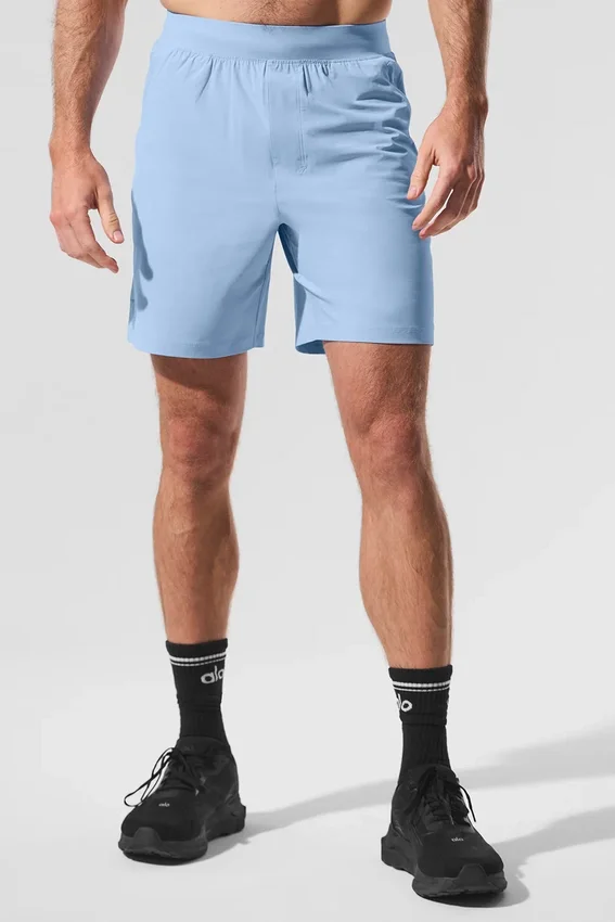 7" Repetition-shorts – Seashell Blue