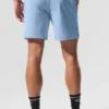 7" Repetition-shorts – Seashell Blue