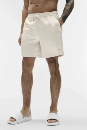 7" Satin Horizon Shorts – Bone