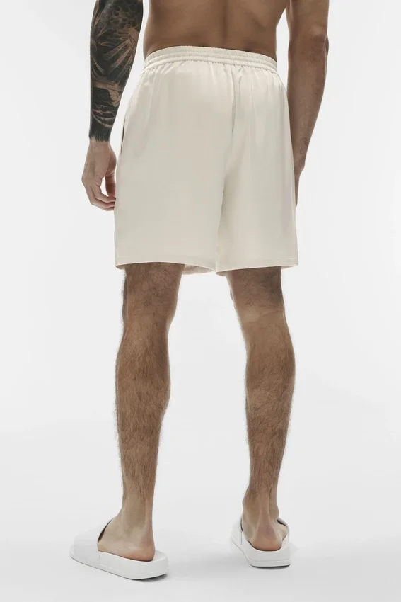 7" Satin Horizon Shorts – Bone