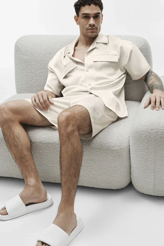 7" Satin Horizon Shorts – Bone