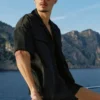 7" Satin Horizon-shorts – svart