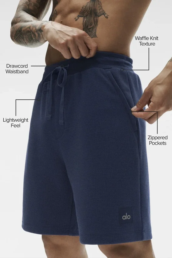 7" Waffle Lounge Shorts – Navy