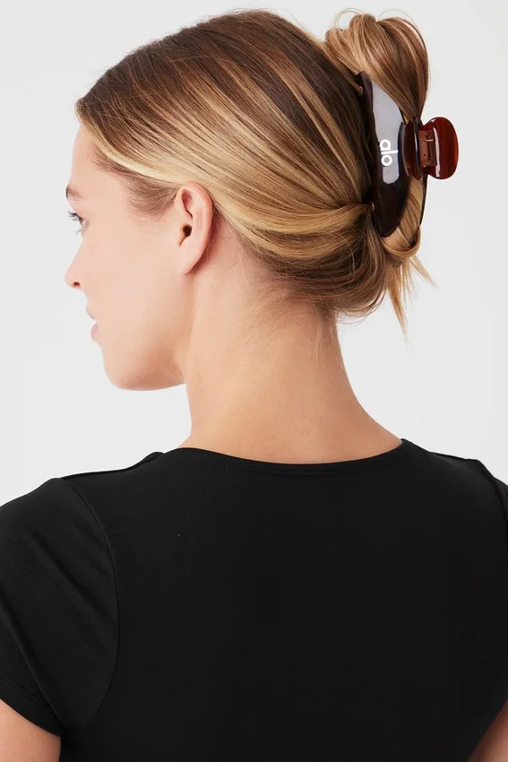90'S Claw Clip – Brown Tortoise
