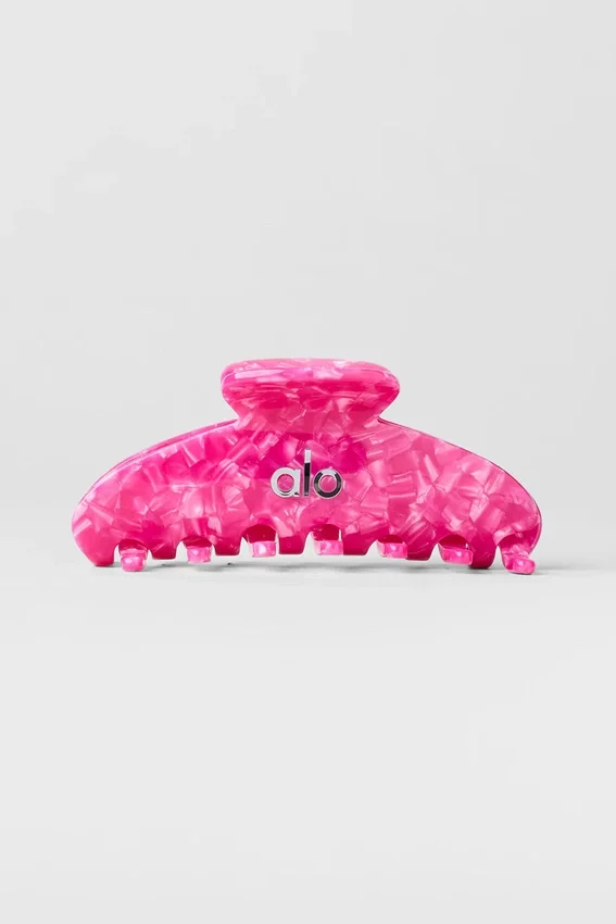 90-talls hårklemme – Paradise Pink Shell
