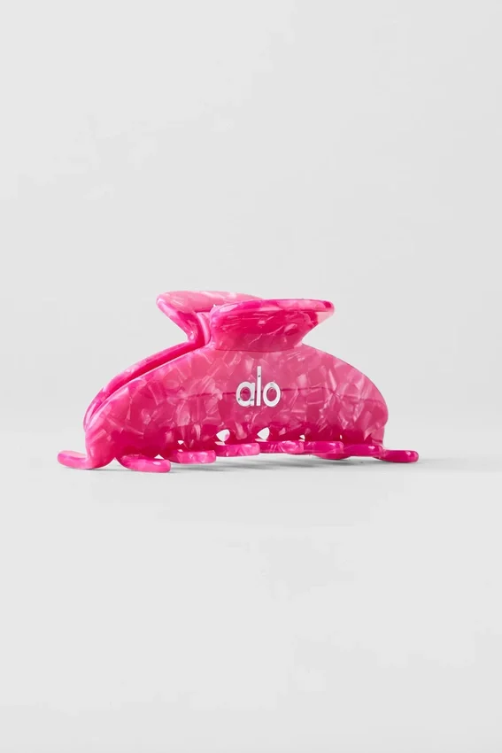 90-talls hårklemme – Paradise Pink Shell