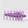 90-talls hårklemme – Plum Kiss Clear