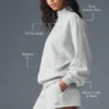 Accolade genser med 1/4 glidelås – Athletic Heather Grey