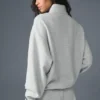 Accolade genser med 1/4 glidelås – Athletic Heather Grey