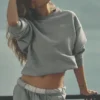 Accolade genser med rund hals – Athletic Heather Grey