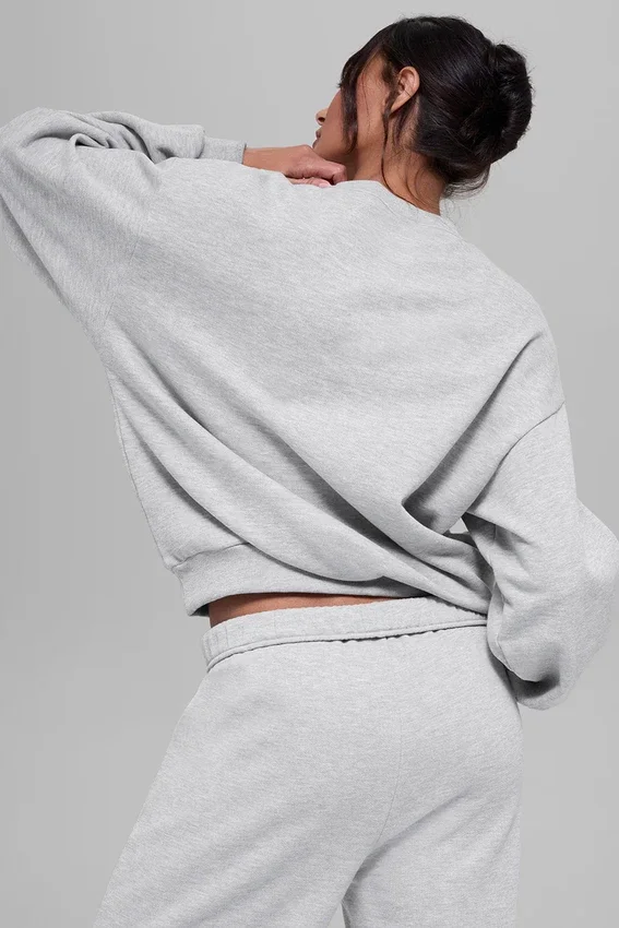 Accolade genser med rund hals – Athletic Heather Grey