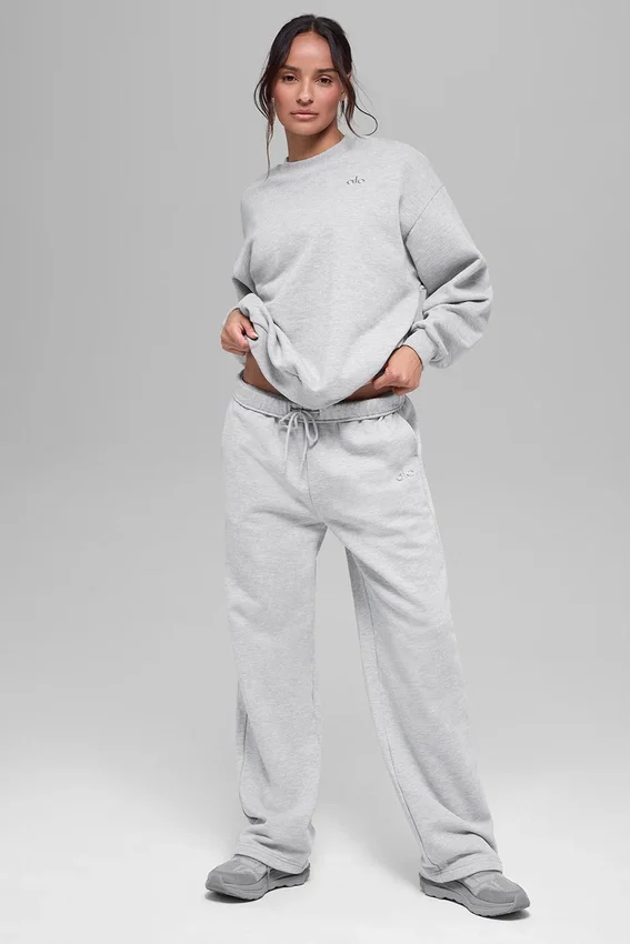Accolade genser med rund hals – Athletic Heather Grey