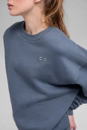Accolade genser med rund hals – Bluestone