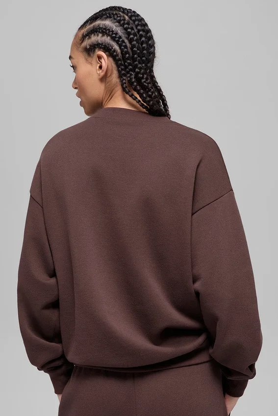 Accolade genser med rund hals – Brownstone