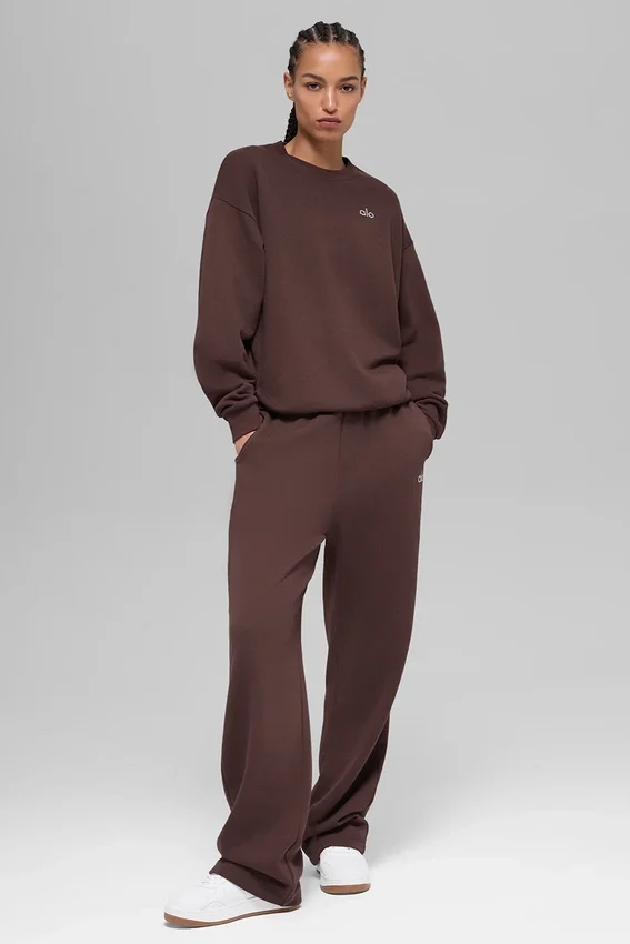 Accolade genser med rund hals – Brownstone