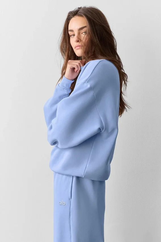 Accolade genser med rund hals – Light Provence Blue