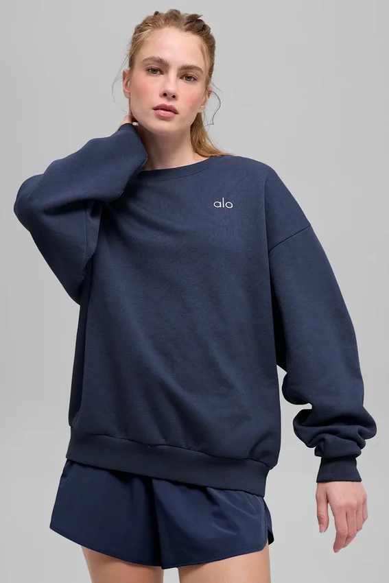 Accolade genser med rund hals – Navy
