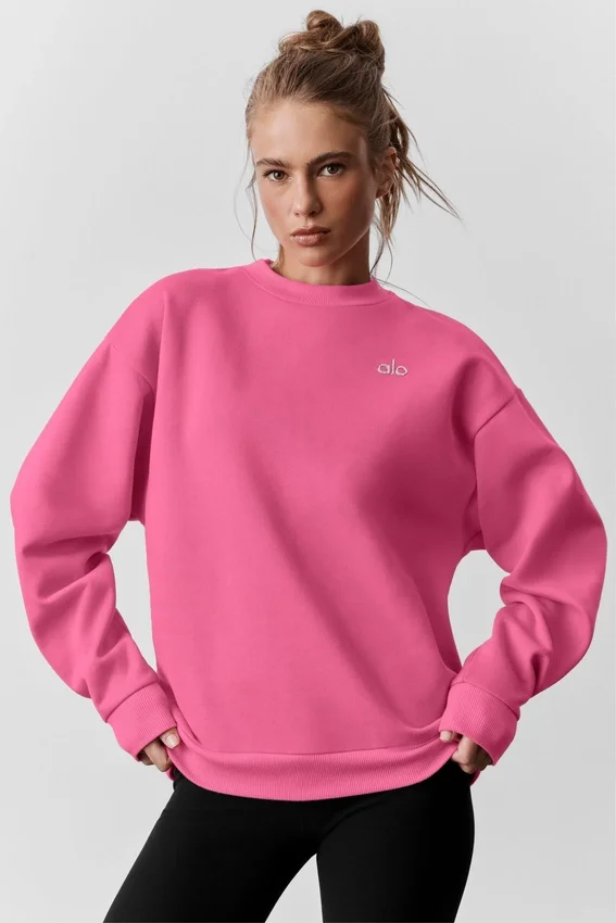 Accolade genser med rund hals – Paradise Pink