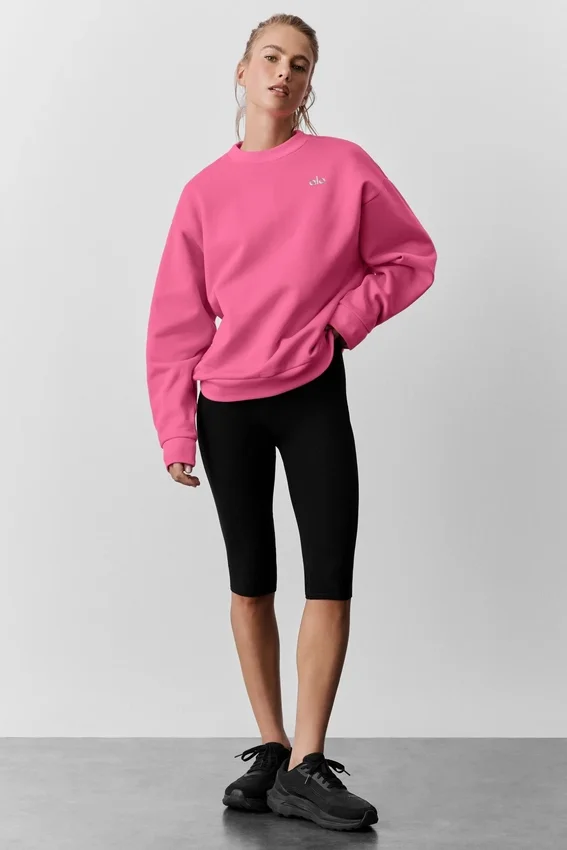 Accolade genser med rund hals – Paradise Pink