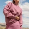Accolade genser med rund hals – Pink Wild Rose