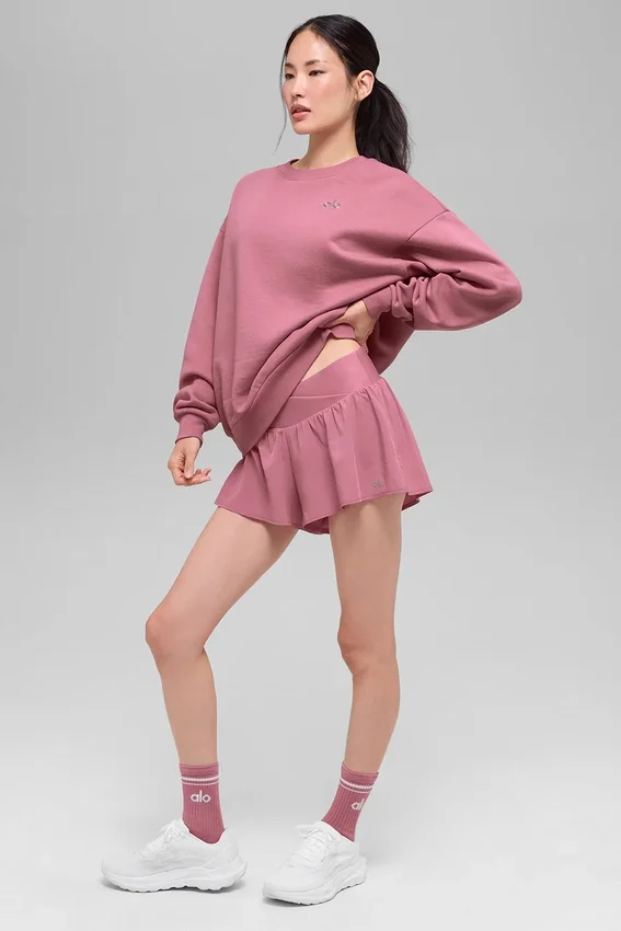 Accolade genser med rund hals – Pink Wild Rose