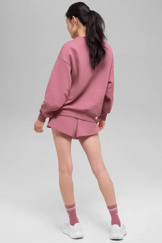Accolade genser med rund hals – Pink Wild Rose
