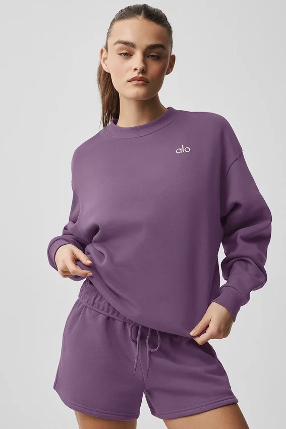 Accolade genser med rund hals – Plum Kiss