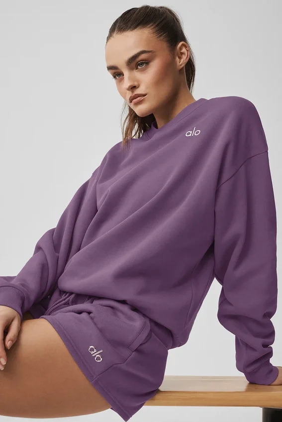 Accolade genser med rund hals – Plum Kiss