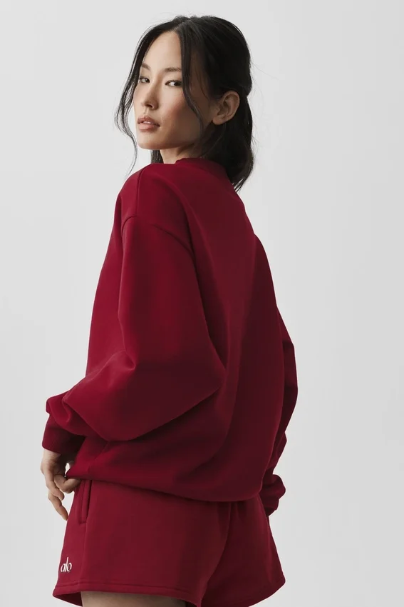 Accolade genser med rund hals – Summer Romance Red