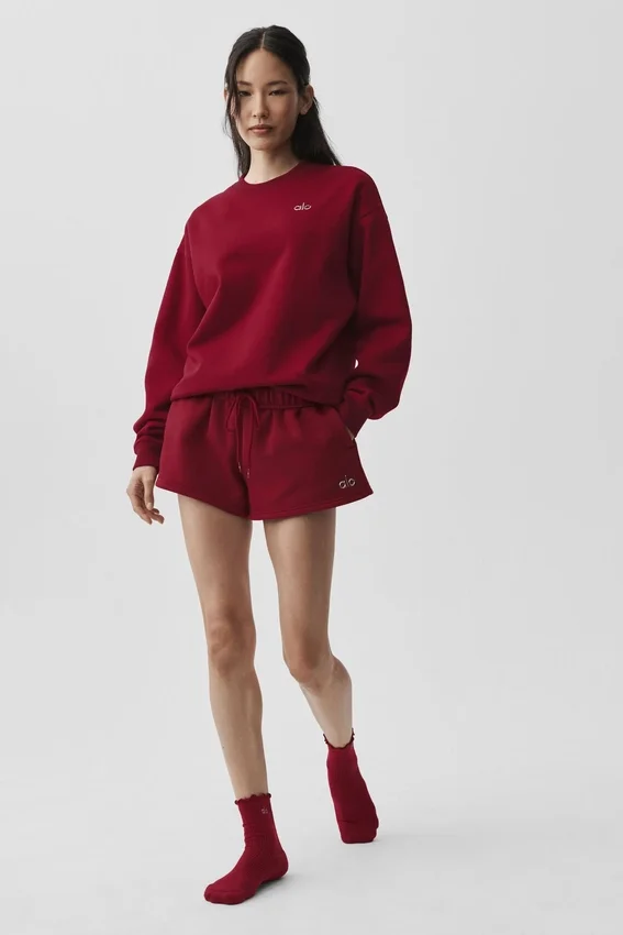 Accolade genser med rund hals – Summer Romance Red