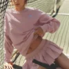 Accolade genser med rund hals – Vintage Pink
