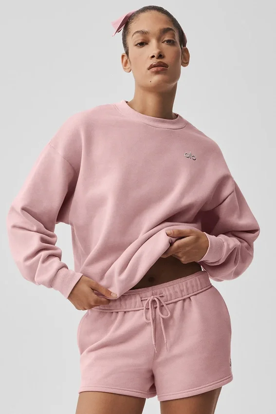 Accolade genser med rund hals – Vintage Pink