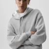 Accolade hettegenser med full glidelås – Athletic Heather Grey